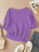 Melissa | Elegant Open-Knit Boat-Neck Sweater - Picela