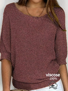 Melissa | Elegant Open-Knit Boat-Neck Sweater - Picela