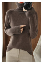 Melissa | Elegant Ribbed Turtleneck Sweater - Picela