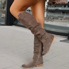 Melissa | Elegant Suede Slouchy Boots - Picela