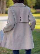 Melissa | Elegant Wool Button-Front Coat - Picela