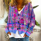 Melissa | Vintage Floral Embroidered Cardigan - Picela