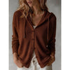 Rachel | Elegant Waffle-Knit Hooded Cardigan