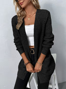 Kimberly | Elegant Waffle-Knit Pocket Cardigan
