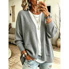 Heather | Elegant Pocket Knit Cardigan
