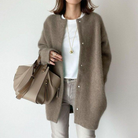 Nicole | Cozy Oversized Snap-Button Cardigan - Picela