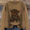 Nicole | Elegant Cow Knit Sweater - Picela