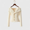 Nicole | Elegant Ribbed Fitted Cardigan - Picela