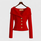 Nicole | Elegant Ribbed Fitted Cardigan - Picela