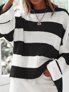 Nicole | Stylish Striped Sweater - Picela