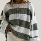 Nicole | Stylish Striped Sweater - Picela