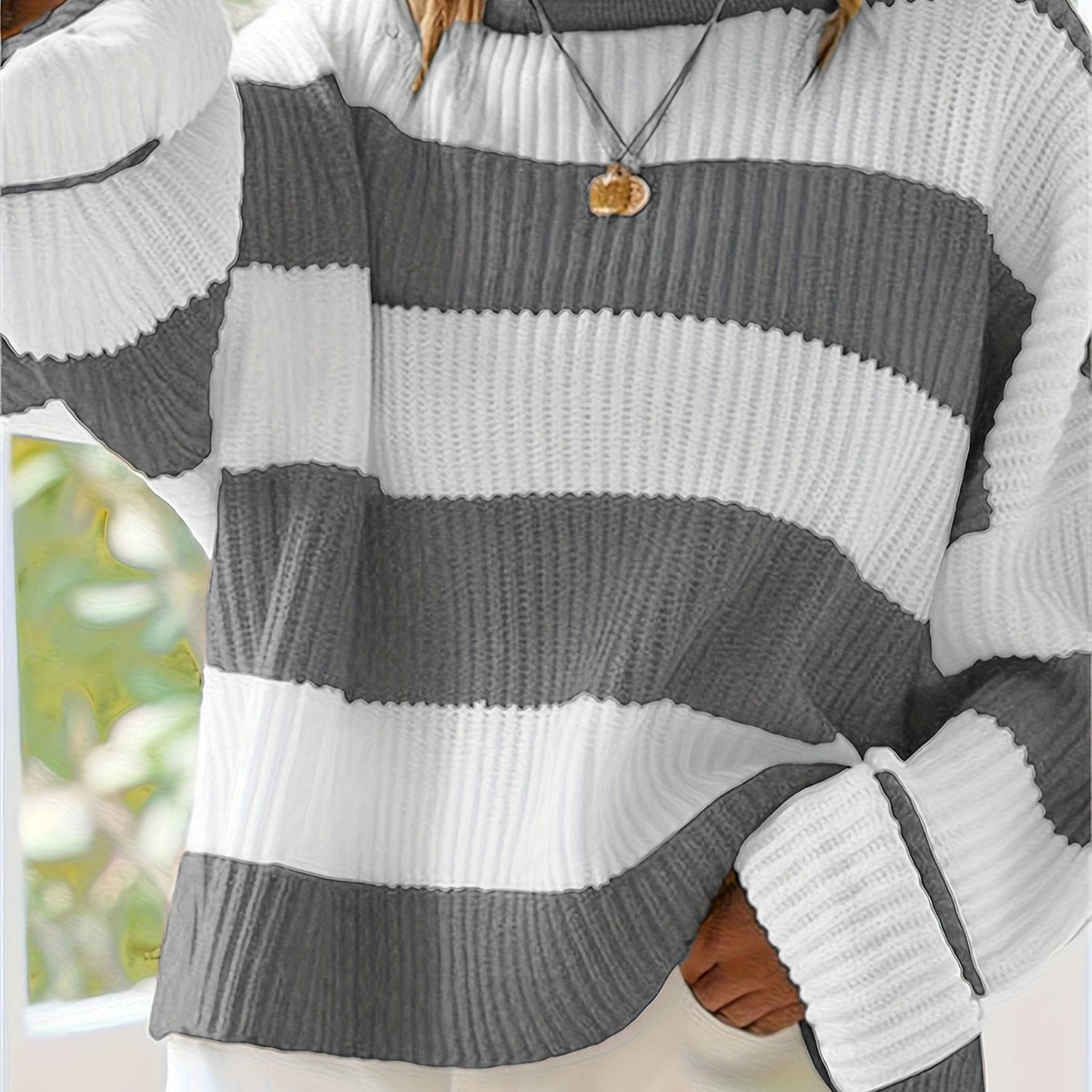 Nicole | Stylish Striped Sweater - Picela