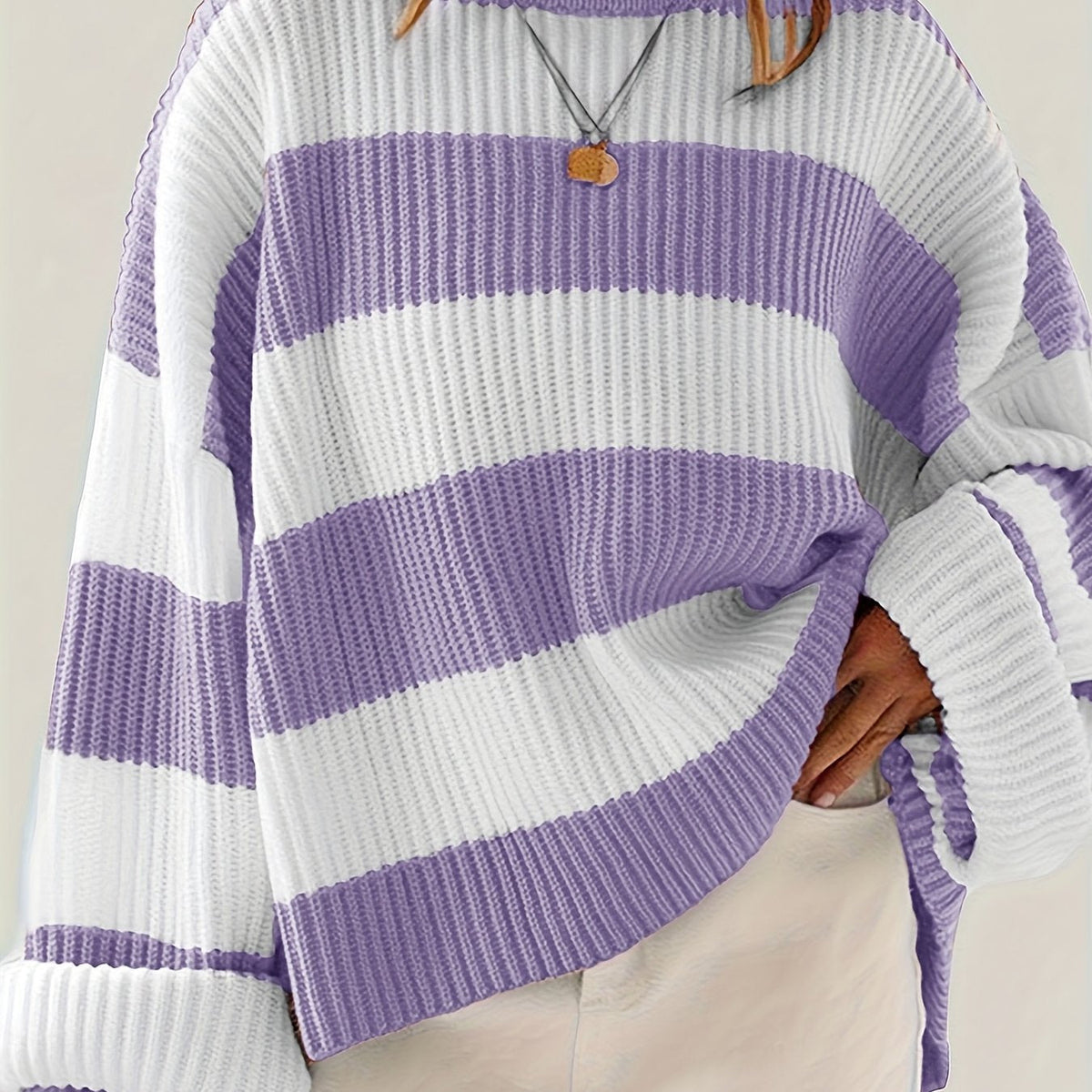 Nicole | Stylish Striped Sweater - Picela