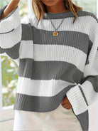 Nicole | Stylish Striped Sweater - Picela