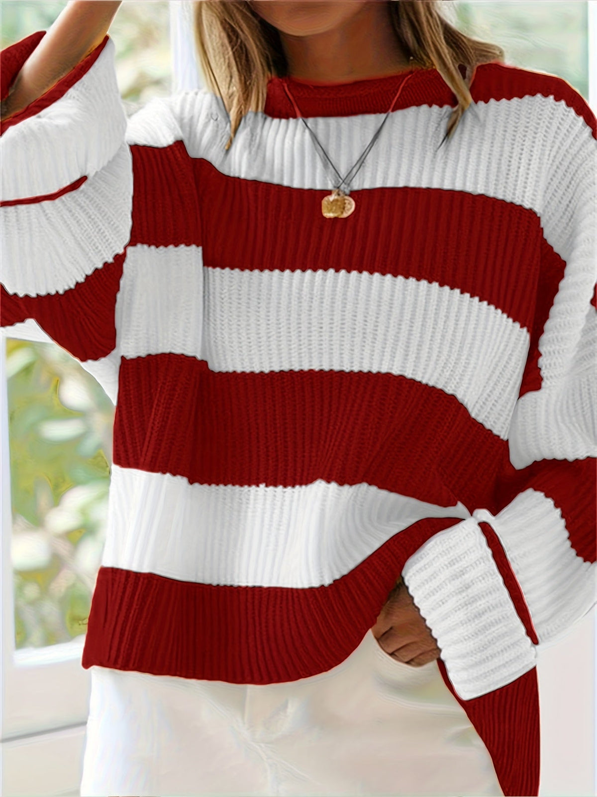 Nicole | Stylish Striped Sweater - Picela