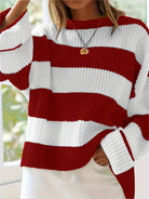 Nicole | Stylish Striped Sweater - Picela