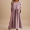 Rachel | Effortless Solid A-Line Dress - Picela