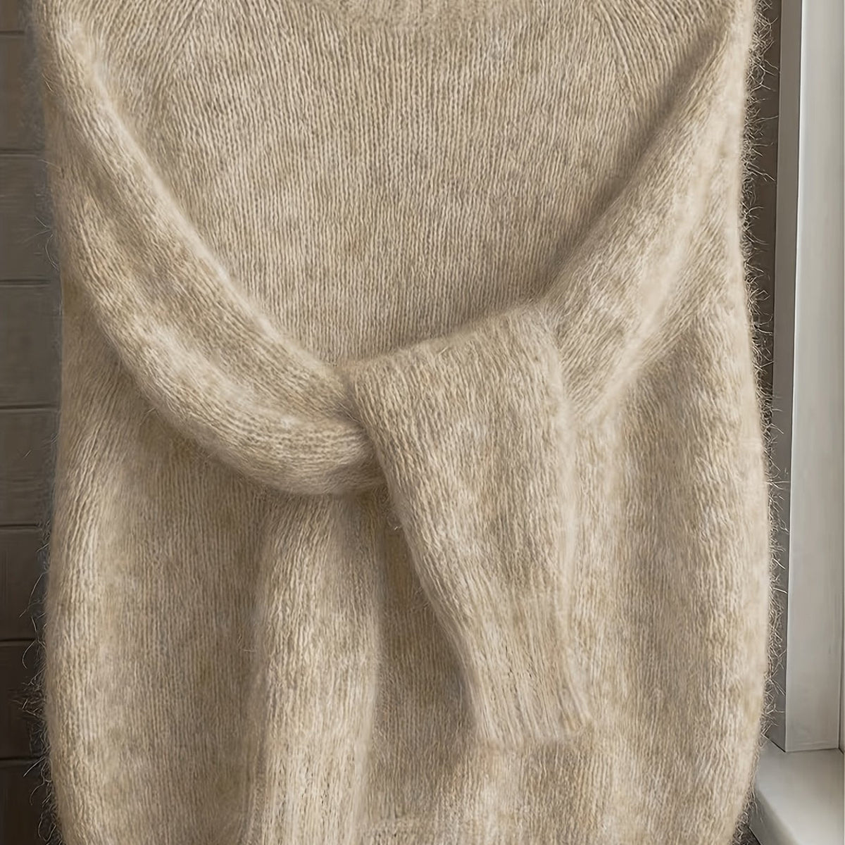 Rachel | Soft Fuzzy Crewneck Sweater - Picela
