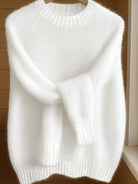 Rachel | Soft Fuzzy Crewneck Sweater - Picela
