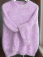 Rachel | Soft Fuzzy Crewneck Sweater - Picela