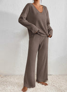 Rebecca | Cozy Ribbed Knit Set - Picela