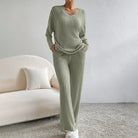 Rebecca | Cozy Ribbed Knit Set - Picela