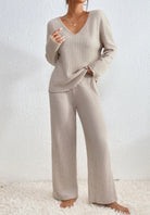 Rebecca | Cozy Ribbed Knit Set - Picela