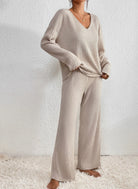 Rebecca | Cozy Ribbed Knit Set - Picela