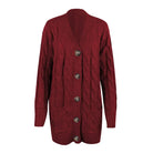Rebecca | Elegant Cable Knit Cardigan - Picela