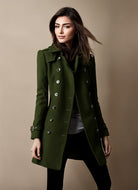 Rebecca | Elegant Double-Breasted Tailored Coat - Picela