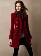 Rebecca | Elegant Double-Breasted Tailored Coat - Picela