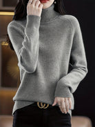 Rebecca | Elegant Turtleneck Knit Sweater - Picela