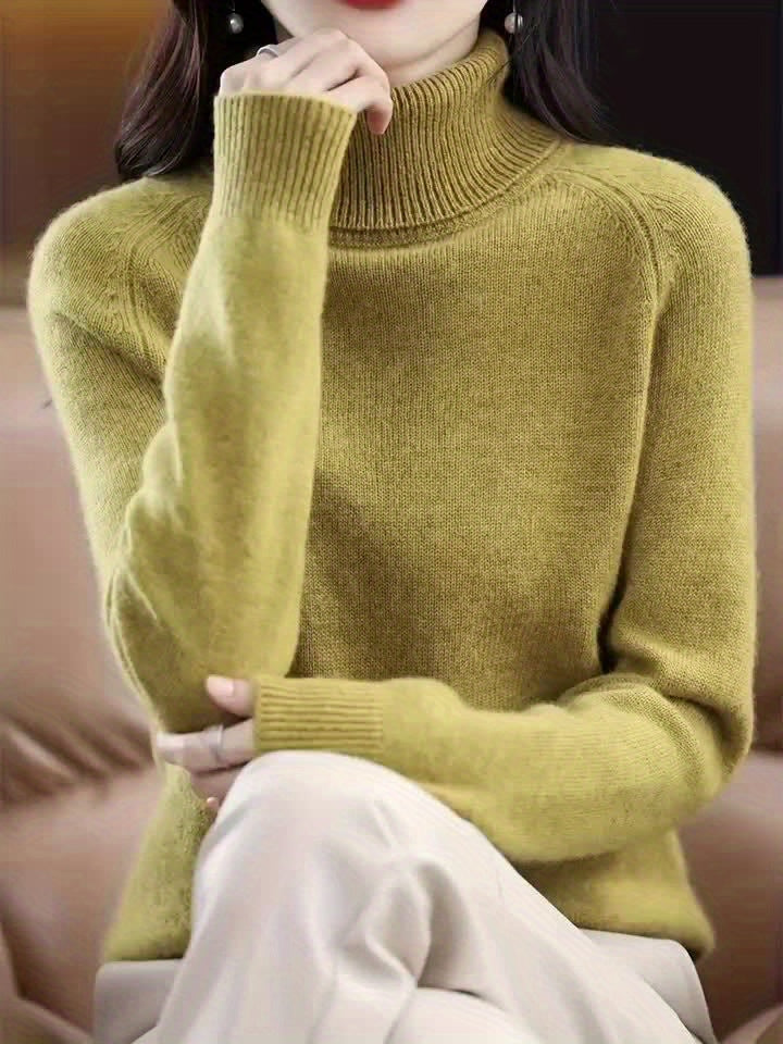 Rebecca | Elegant Turtleneck Knit Sweater - Picela