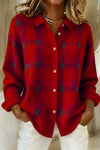 Melissa | Elegant Plaid Knit Cardigan