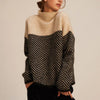 Samantha | Cozy Chevron Turtleneck Sweater - Picela