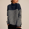 Samantha | Cozy Chevron Turtleneck Sweater - Picela