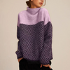 Samantha | Cozy Chevron Turtleneck Sweater - Picela