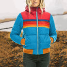 Samantha | Cozy Striped Puffer Jacket - Picela