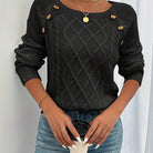 Samantha | Elegant Cable-Knit Button Sweater - Picela