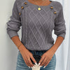 Samantha | Elegant Cable-Knit Button Sweater - Picela