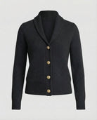 Samantha | Elegant Ribbed Shawl-Collar Cardigan - Picela