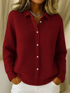Samantha | Elegant Waffle-Knit Collared Cardigan - Picela