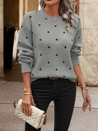 Sarah | Elegant Polka Dot Sweater - Picela