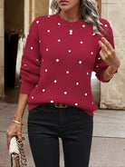 Sarah | Elegant Polka Dot Sweater - Picela
