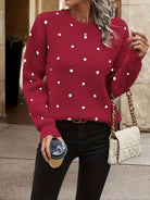Sarah | Elegant Polka Dot Sweater - Picela