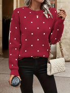 Sarah | Elegant Polka Dot Sweater - Picela