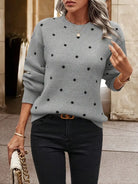 Sarah | Elegant Polka Dot Sweater - Picela