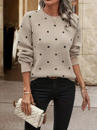 Sarah | Elegant Polka Dot Sweater - Picela