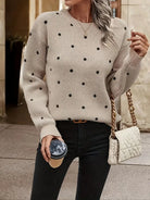 Sarah | Elegant Polka Dot Sweater - Picela