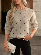 Sarah | Elegant Polka Dot Sweater - Picela